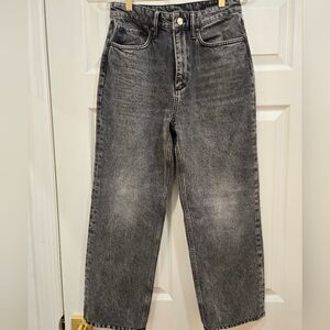 All Saints Zoey Charcoal Straight Jeans